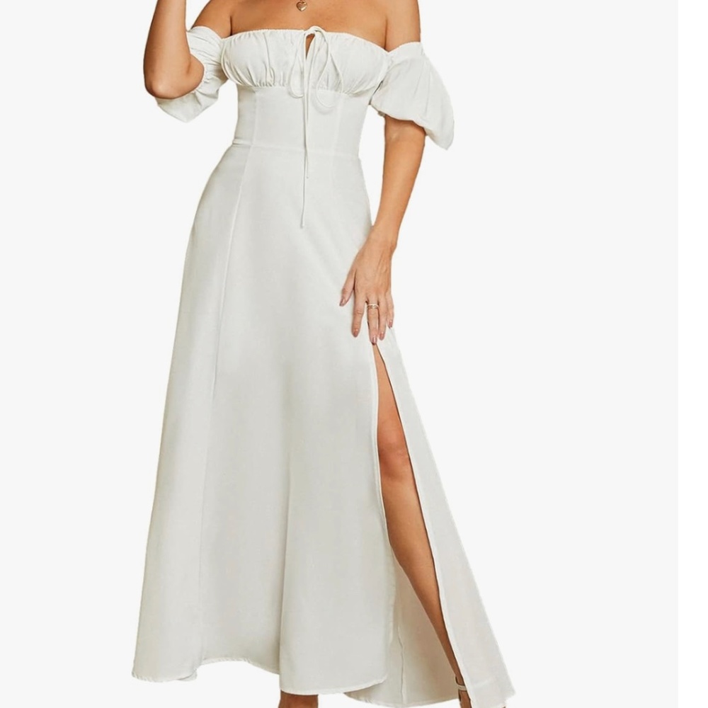 Kutumai White Midi Dress NEW